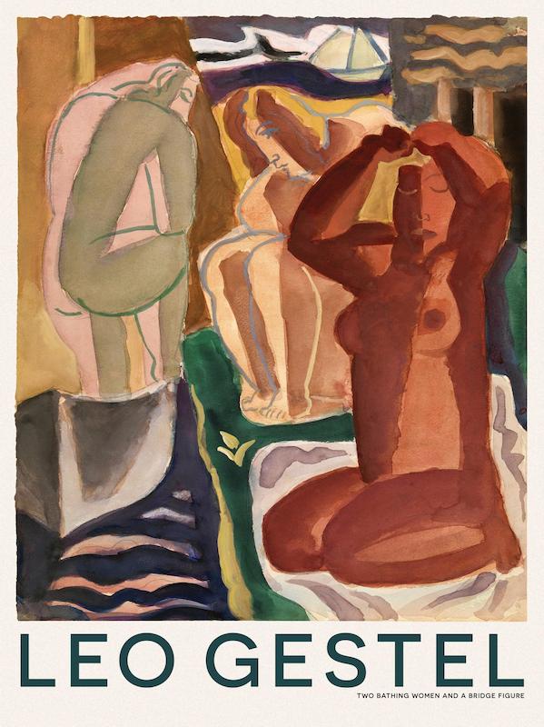 Leo Gestel - Two Bathing تابلو