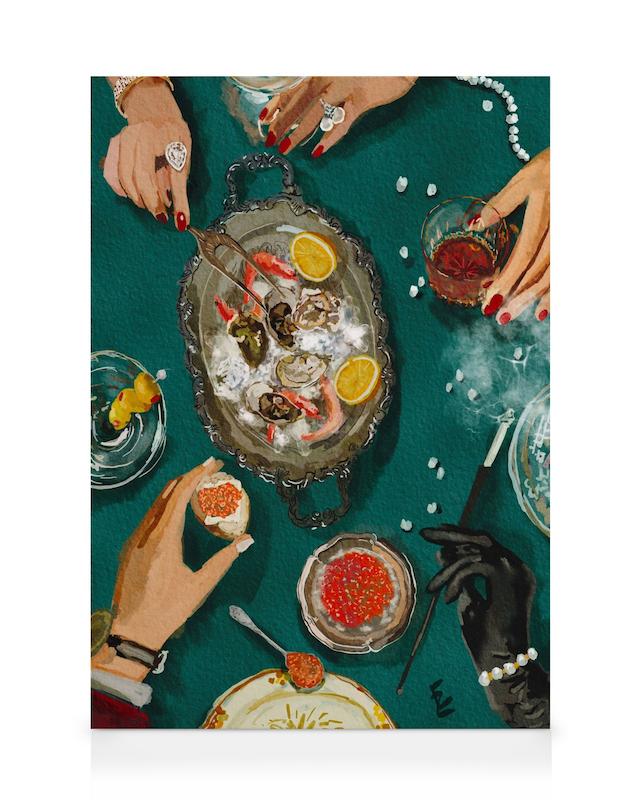 Ekaterina Zagorska - Luxury Dinner Canvas print