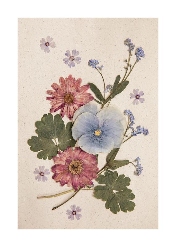 تابلو Pressed Blossom در دکوراسیون مدرن