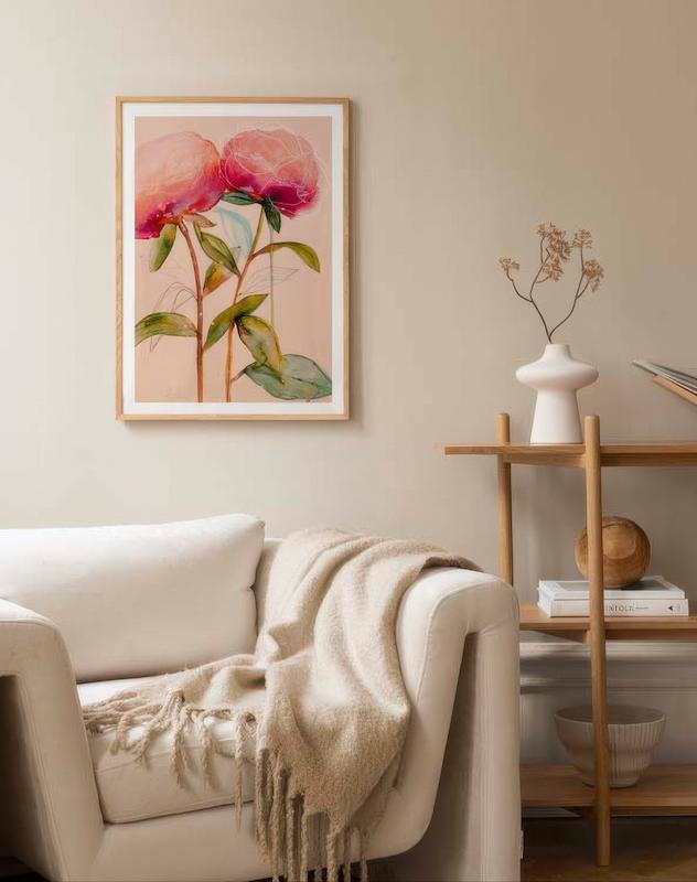 تابلو Leigh Viner - Artsy Peonies No2