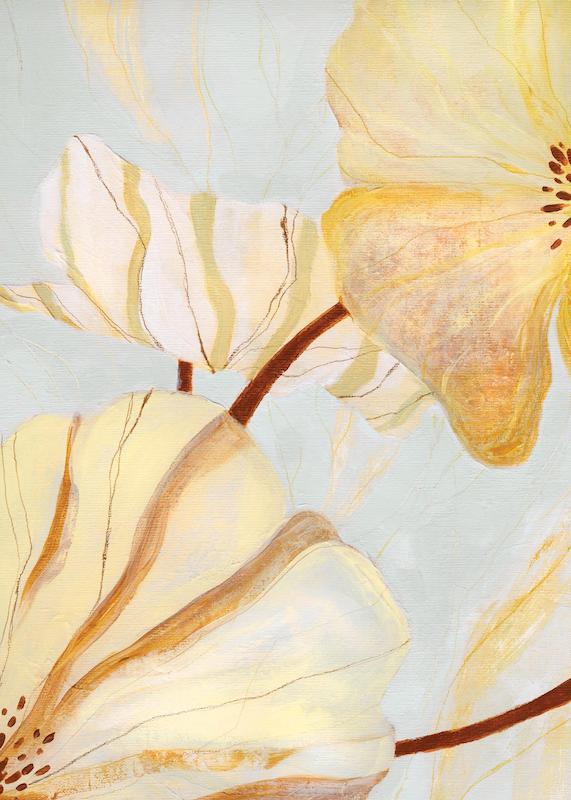 تابلو Abstract Blossoms در دکوراسیون مدرن