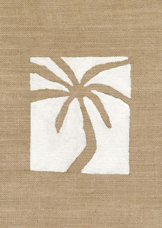 تابلو Linen Palm Tree در دکوراسیون مدرن