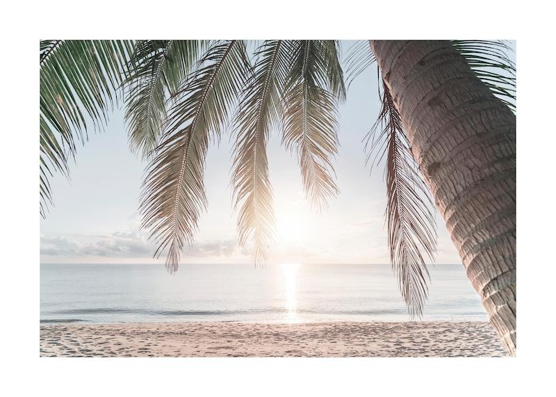 تابلو Tropical Beach Sunset در دکوراسیون مدرن