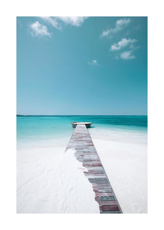 تابلو White Sand Beach در دکوراسیون مدرن