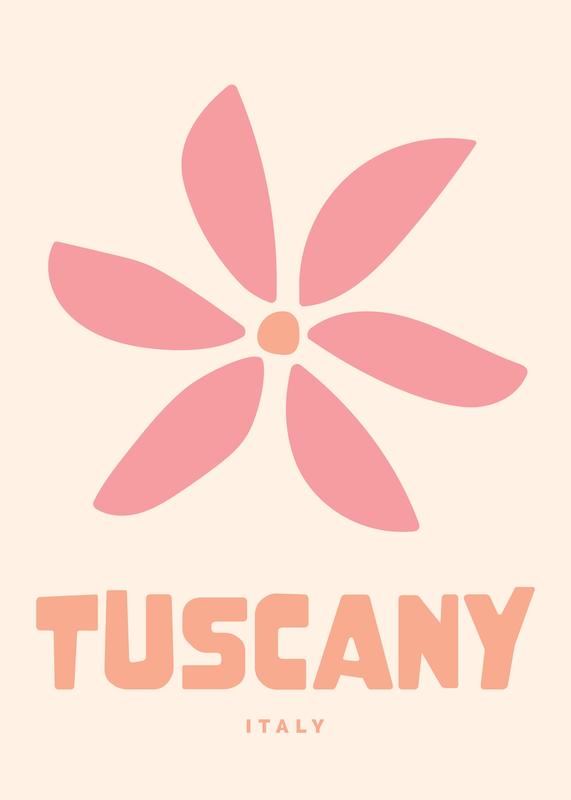 تابلو Graphic Tuscany در دکوراسیون مدرن
