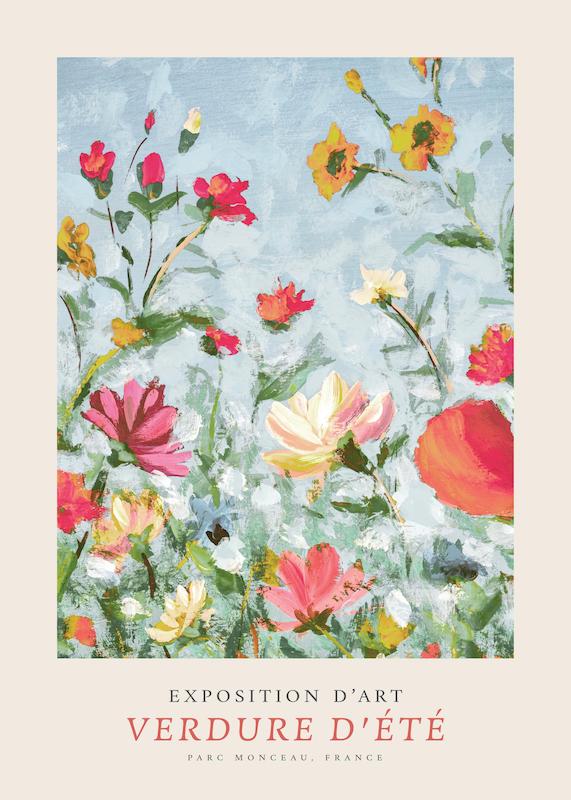 تابلو Exposition D'art No2 در دکوراسیون مدرن