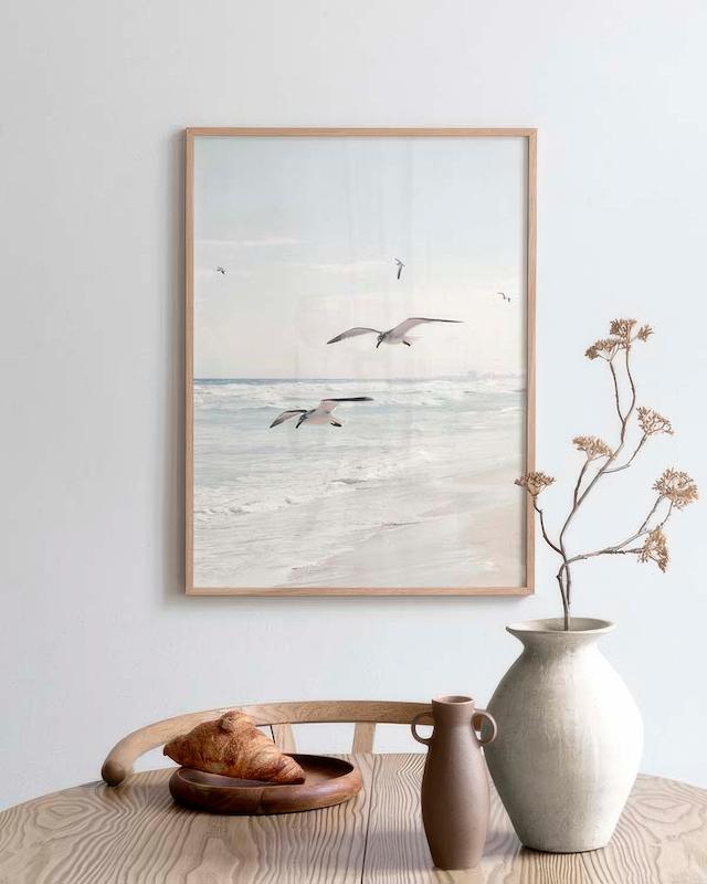 تابلو Seagulls over the Ocean