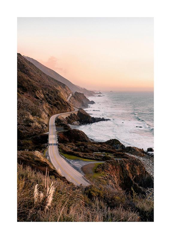 تابلو Highway 1 در دکوراسیون مدرن