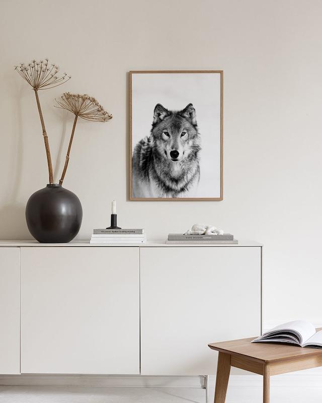 تابلو Wolf B&W