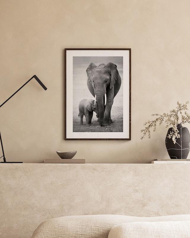 تابلو Elephant Love در دکوراسیون مدرن