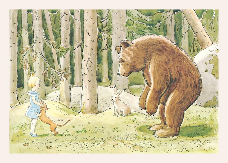 تابلو Elsa Beskow - Sessalatt's Adventure در دکوراسیون مدرن