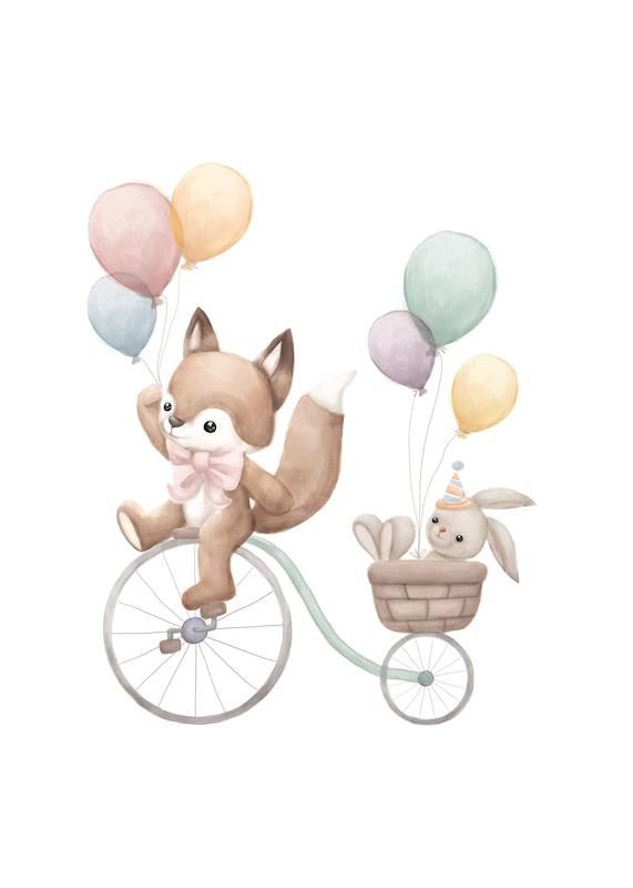 تابلو Biking Buddies در دکوراسیون مدرن