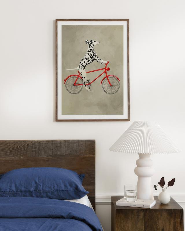 تابلو Coco De Paris - Dalmatian on Bicycle