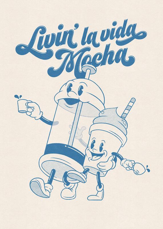 تابلو Livin' la Vida Mocha در دکوراسیون مدرن