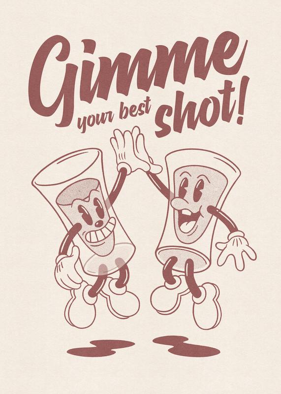 تابلو Gimme Your Best Shot در دکوراسیون مدرن
