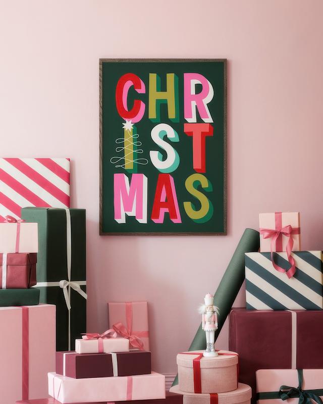 تابلو Bold Christmas در دکوراسیون مدرن