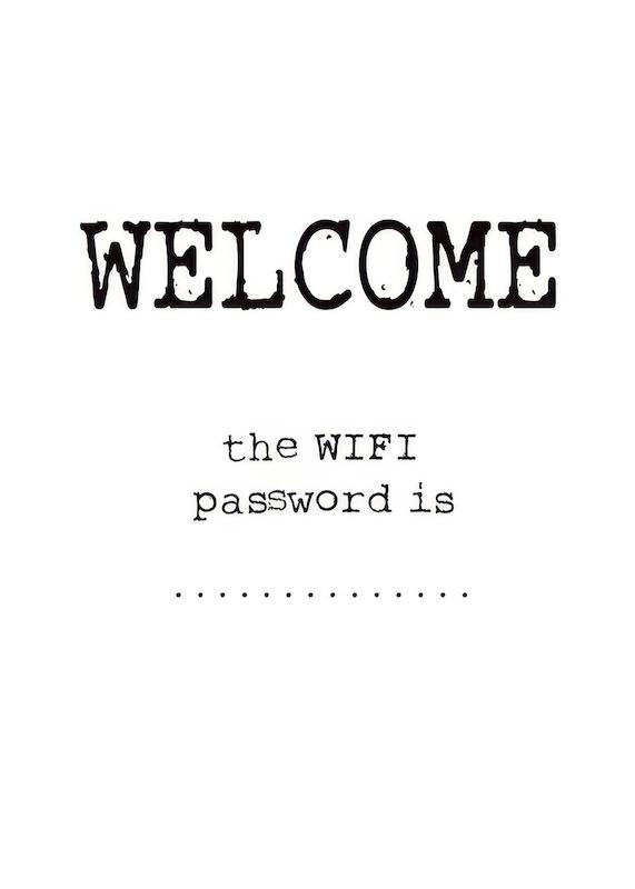 تابلو Wifi Password