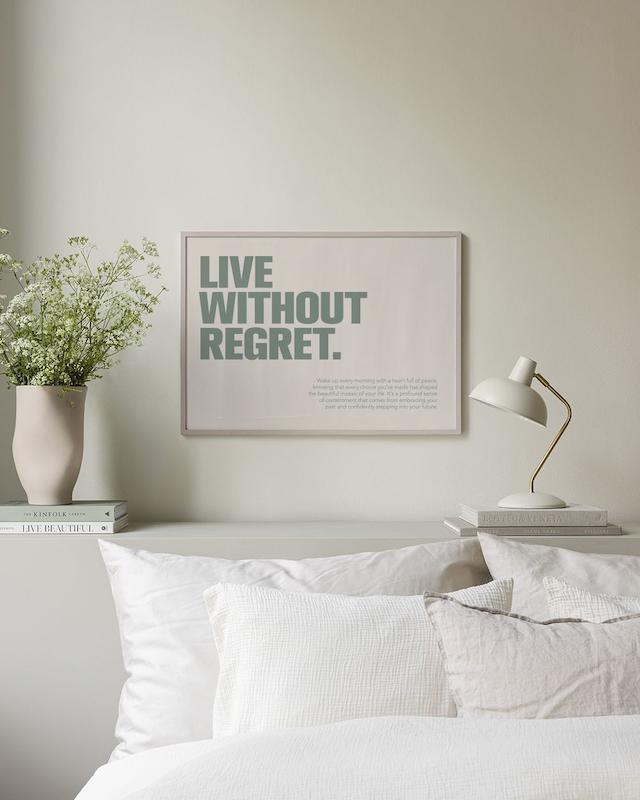 تابلو Live Without Regret
