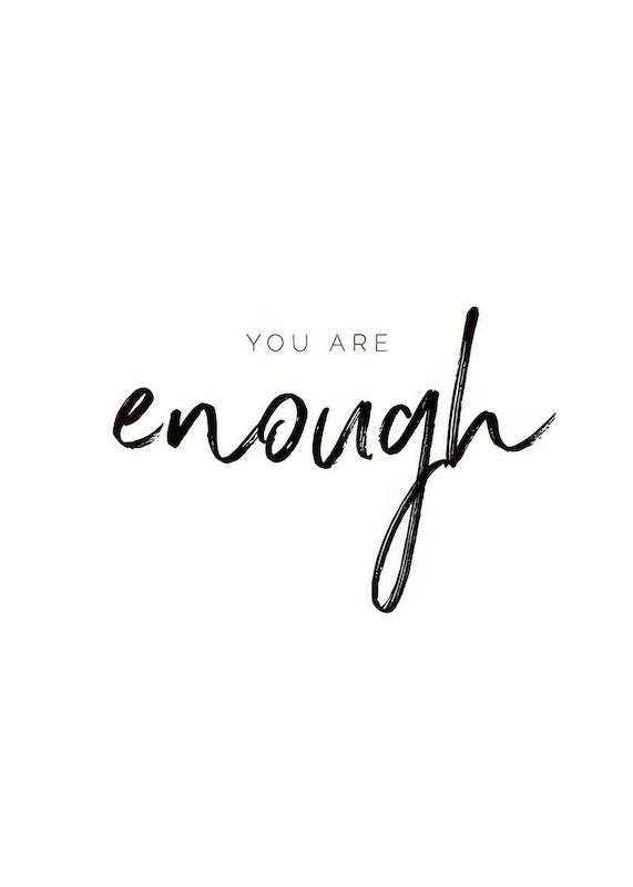 تابلو You are Enough در دکوراسیون مدرن
