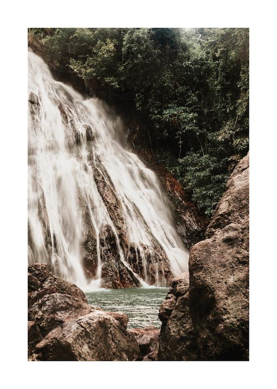 تابلو The Hidden Waterfall در دکوراسیون مدرن