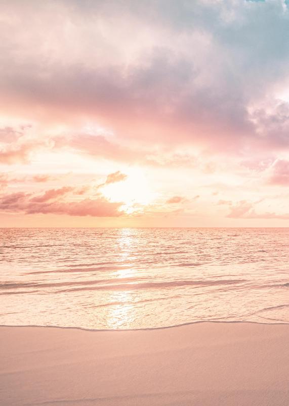 تابلو Pastel Sky Beach No1 در دکوراسیون مدرن