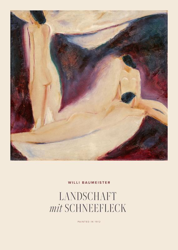 تابلو Willi Baumeister - Landschaft mit Schneefleck