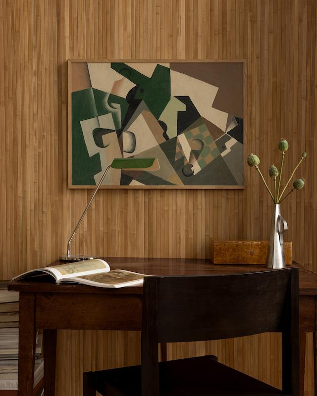 تابلو Juan Gris - Glass and Checkerboard در دکوراسیون مدرن