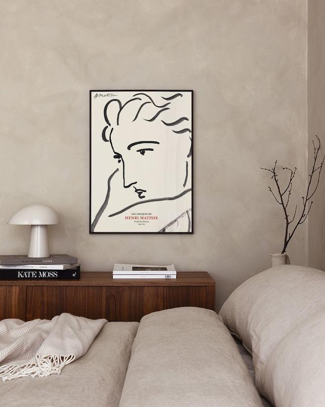 تابلو Matisse - Profil the Femme