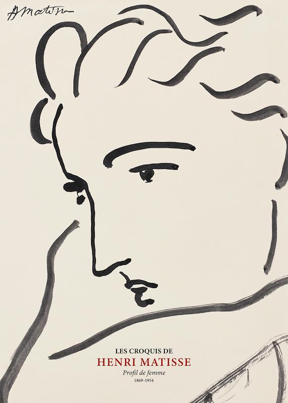 تابلو Matisse - Profil the Femme در دکوراسیون مدرن