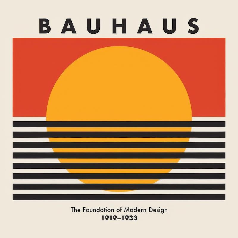 تابلو Bauhaus Sunset در دکوراسیون مدرن