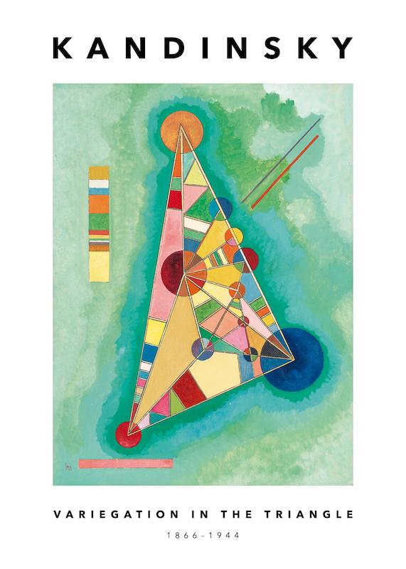 تابلو Kandinsky - Variegation in the Triangle در دکوراسیون مدرن