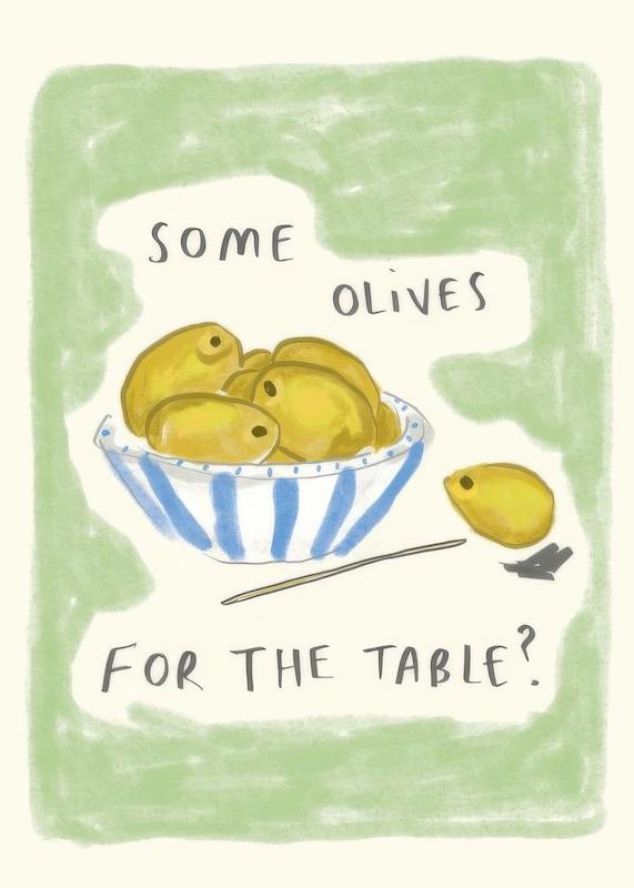 تابلو Lauren Emmett - Olives در دکوراسیون مدرن