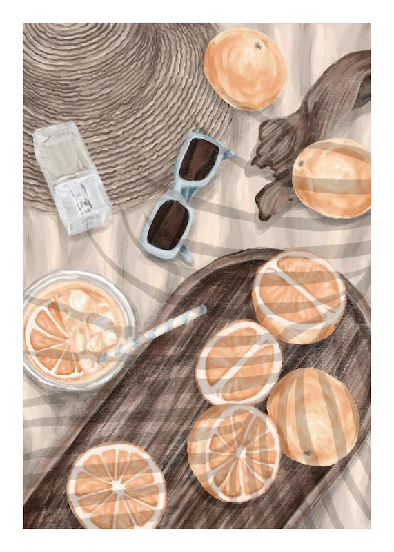 تابلو Citrus in the Shade در دکوراسیون مدرن