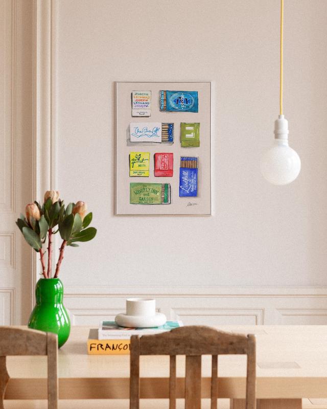 تابلو Larsen McDowell Art - Matchbook Collection No1 در دکوراسیون مدرن