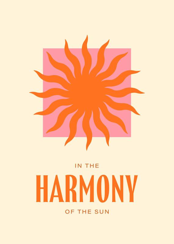 تابلو Harmony of the Sun در دکوراسیون مدرن