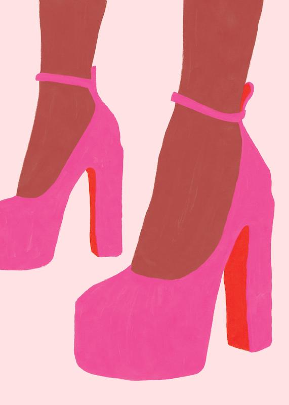 تابلو Pink High Heels