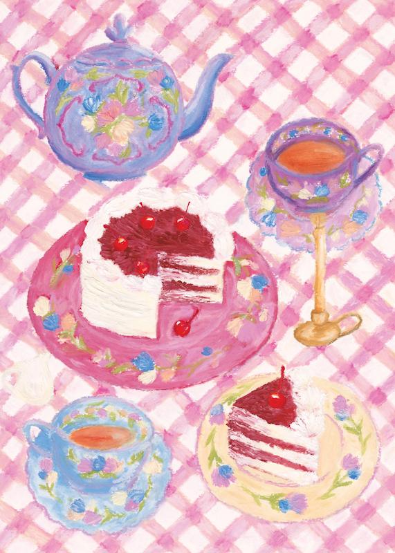 تابلو Cherry Red Velvet Cake در دکوراسیون مدرن