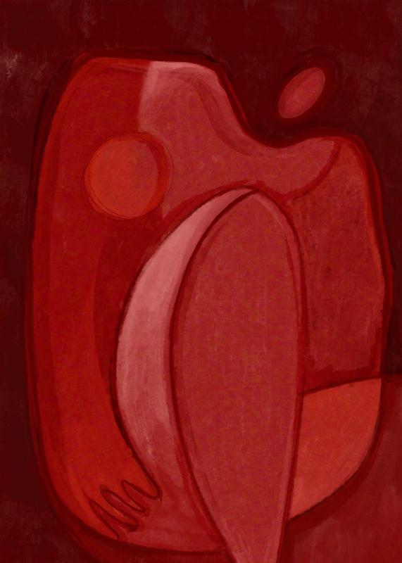 تابلو Crimson Form