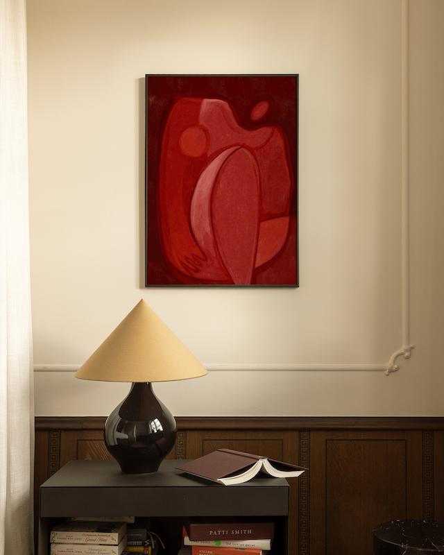 تابلو Crimson Form در دکوراسیون مدرن