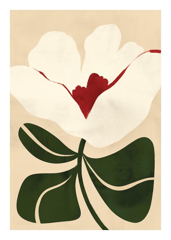 تابلو Illustrated Floral در دکوراسیون مدرن