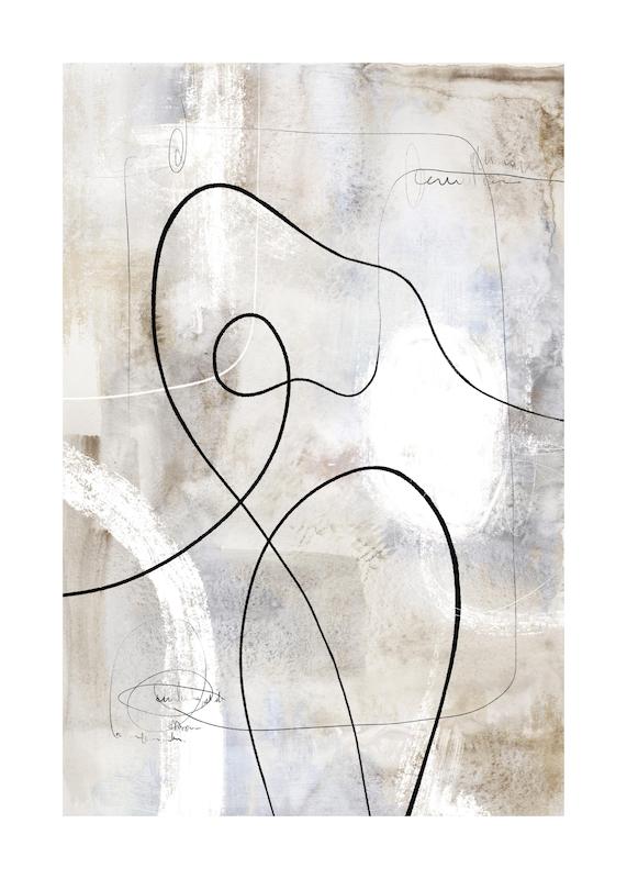 تابلو Abstract Paint Figure No2 در دکوراسیون مدرن