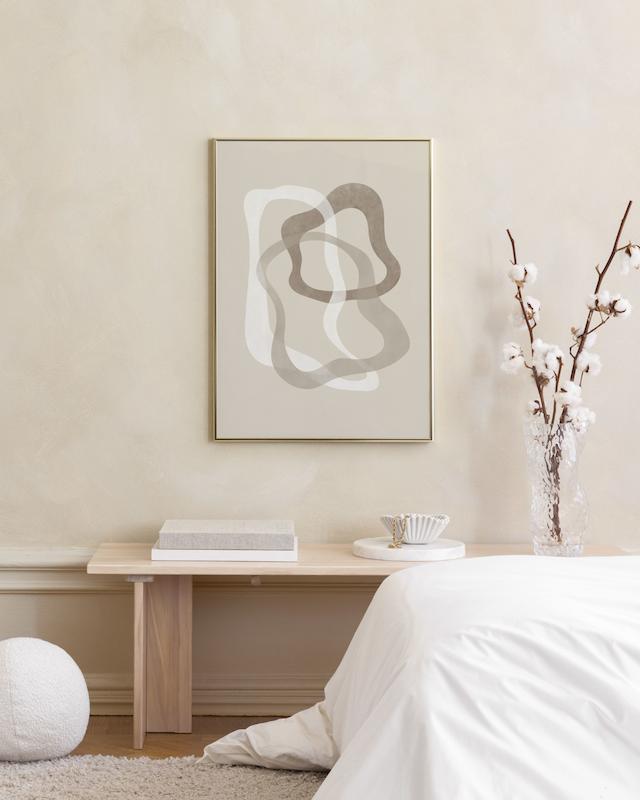 تابلو Abstract Brown Shapes No2
