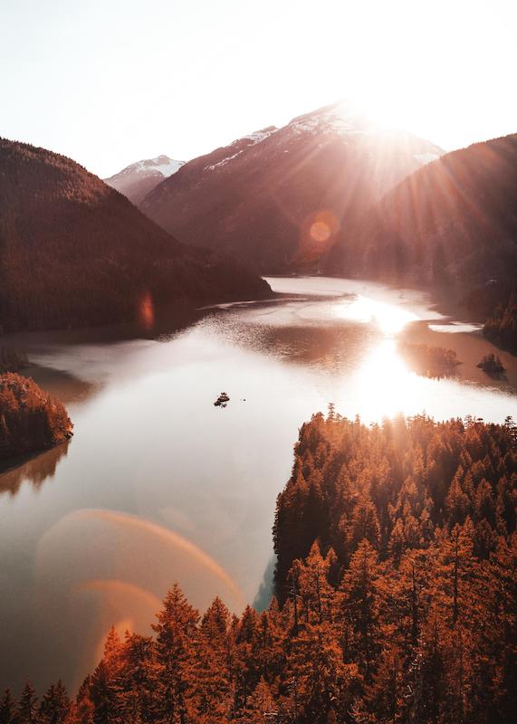 تابلو Diablo Lake در دکوراسیون مدرن