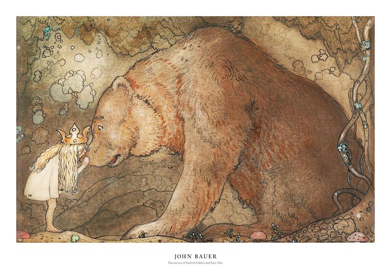 تابلو John Bauer - Poor Little Bear در دکوراسیون مدرن