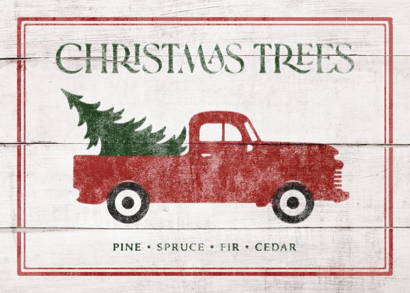 تابلو Vintage Holiday Sign