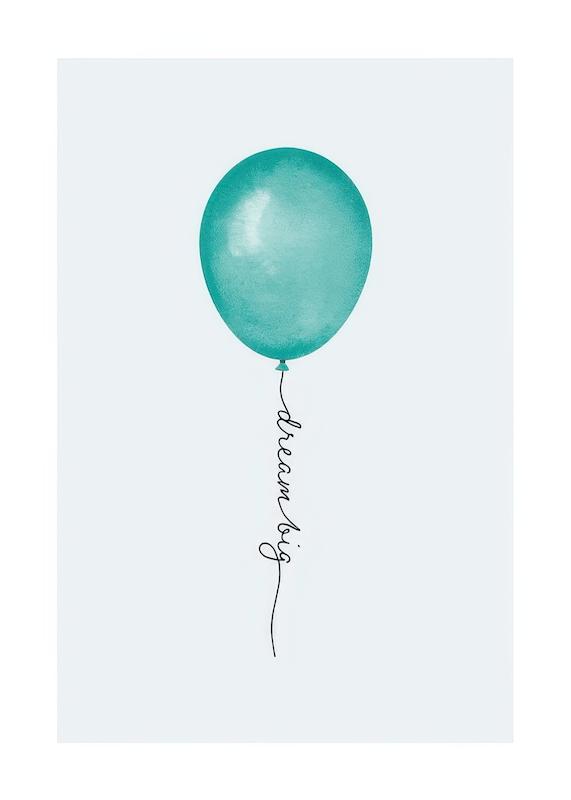 تابلو Dream Big Balloon