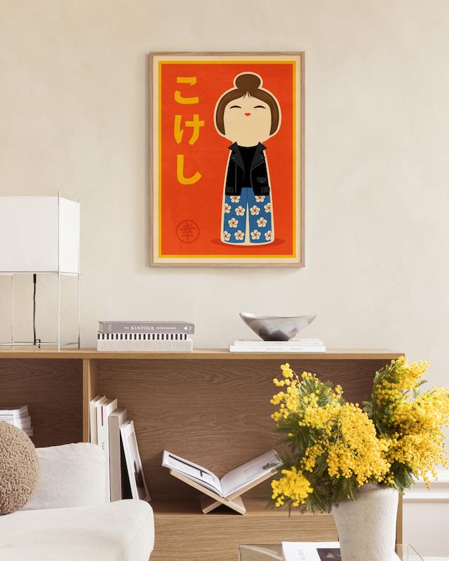 تابلو Kokeshi