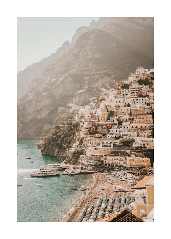 تابلو Positano Postcard در دکوراسیون مدرن
