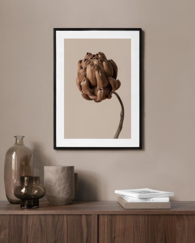 تابلو Flower in Brown
