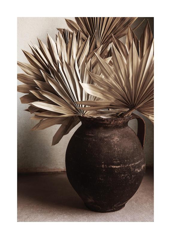 تابلو Rustic Leaves No2 در دکوراسیون مدرن